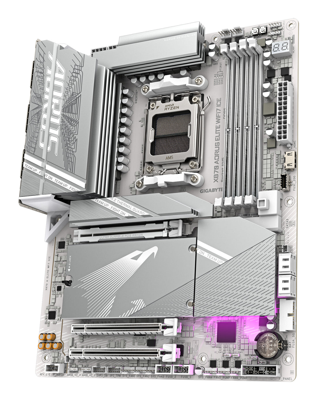 GIGABYTE X870 AORUS ELITE WIFI7 ICE Motherboard - image 4