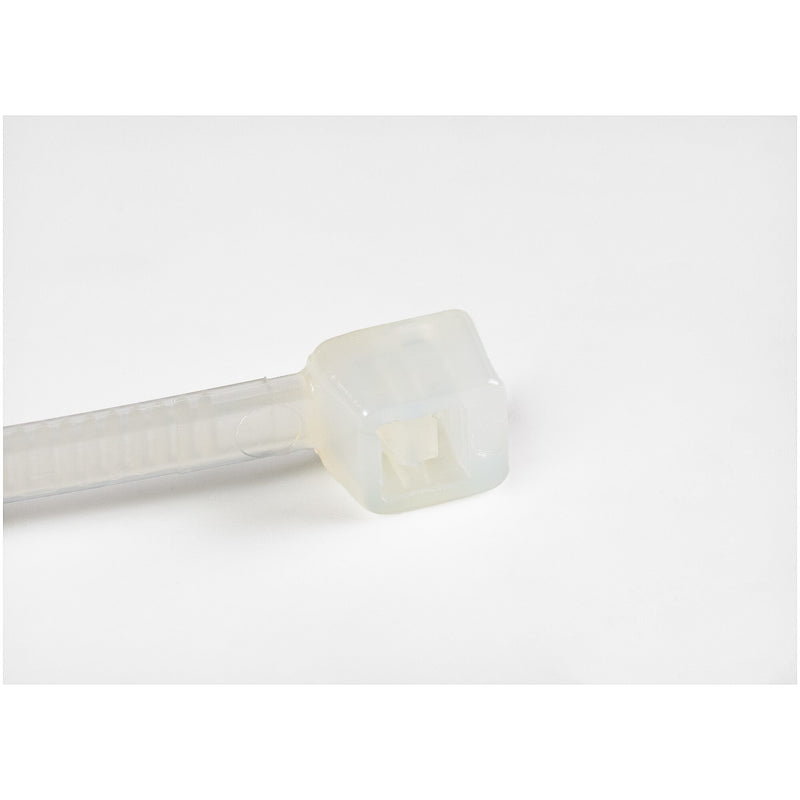 StarTech.com 4"(10cm) Cable Ties - 1/16"(2mm) wide, 7/8"(22mm) Bundle Diameter, 18lb(8kg) Tensile Strength, Nylon Self Locking Zip Ties with Curved Tip - 94V-2/UL Listed, 100 Pack - White