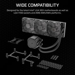 Corsair Nautilus 360 RS Motherboard All-in-one liquid cooler Black