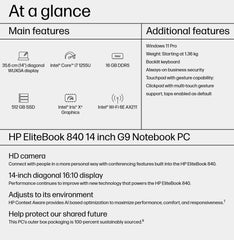 HP EliteBook 840 G9 Intel® Core™ i7 i7-1255U Laptop 35.6 cm (14