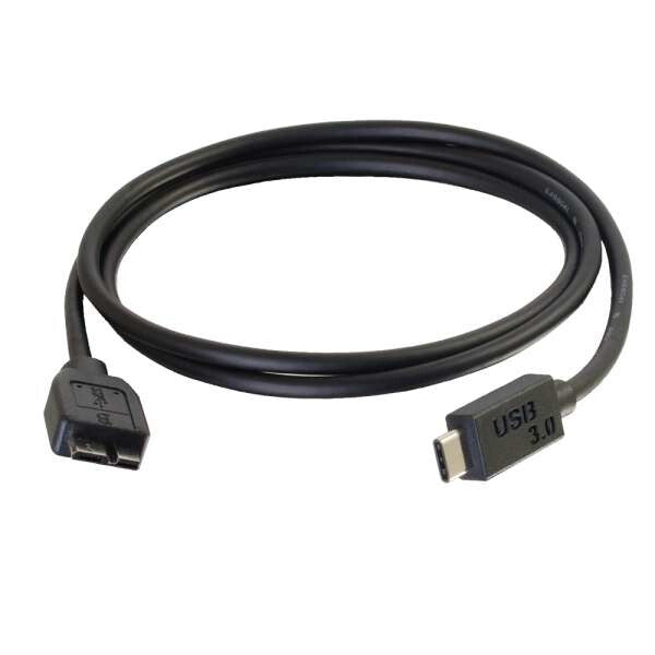 C2G 3m USB 3.1 Gen 1 USB Type C to USB Micro B Cable - USB C Cable Black - image 3