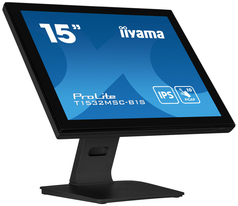 iiyama ProLite T1532MSC-B1S computer monitor 38.1 cm (15") 1024 x 768 pixels XGA LCD Touchscreen Black