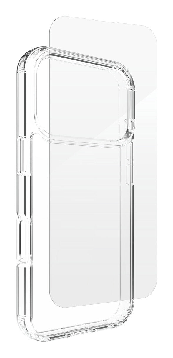 ZAGG Defence Bundle Glass Screen Protection & Clear Case for Apple iPhone 17 Pro