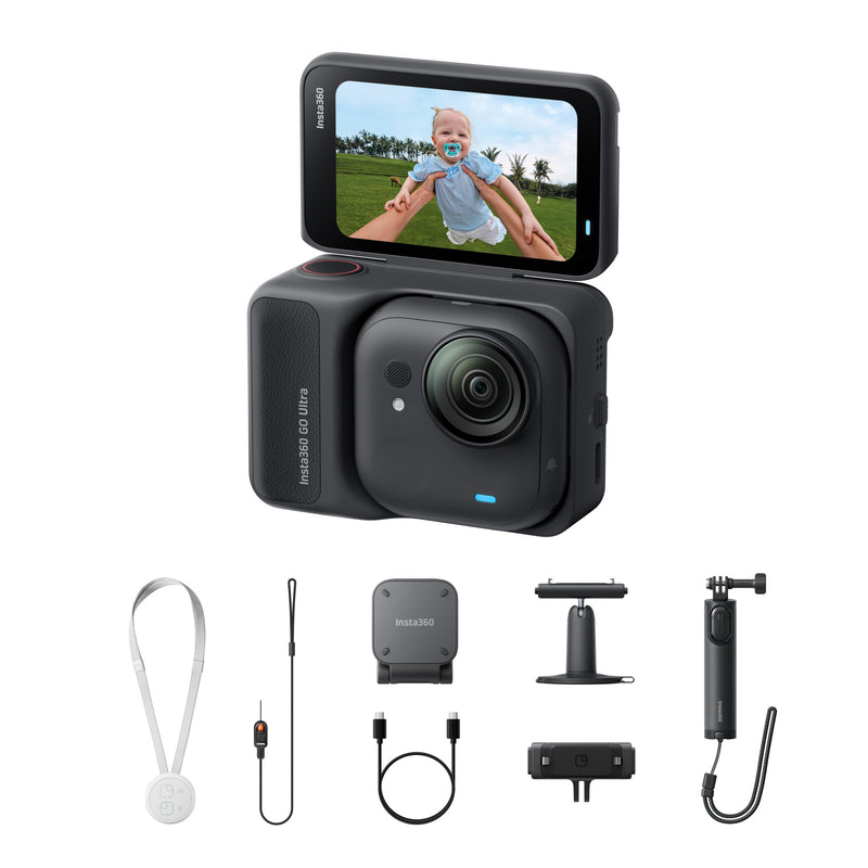 Insta360 GO Ultra Creator Black action sports camera 4K Ultra HD 25.4 / 1.28 mm (1 / 1.28") Wi-Fi 52.9 g