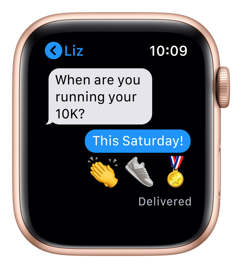 Apple Watch Series 6 GPS, 40mm Gold Aluminium Case with Pink Sand Sport Band - Regular