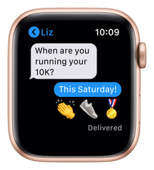 Apple Watch Series 6 GPS, 40mm Gold Aluminium Case with Pink Sand Sport Band - Regular