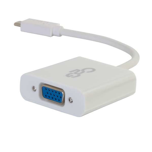 C2G USB 3.1 USB Type C to VGA Adapter - USB C to VGA White - image 3