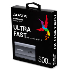 ADATA SE880 500 GB USB Type-C 3.2 Gen 2 (3.1 Gen 2) Wi-Fi Grey
