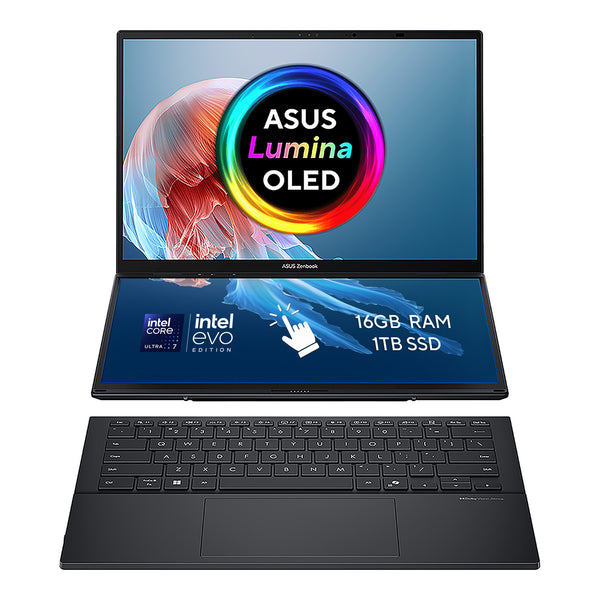 ASUS Zenbook Duo 14" 2-in-1 Laptop (90NB14X1-M005X0) - Intel Core Ultra 7 255H, 16GB RAM, 1TB SSD, Windows 11 Home