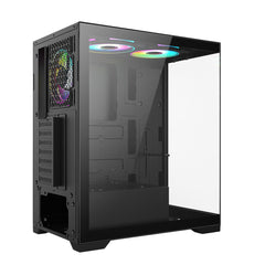 VIDA VETRO-BLK computer case Tower Black