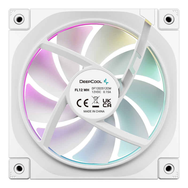 DeepCool FL12 WH-3 in 1 Computer case Fan 12 cm White 3 pc(s)