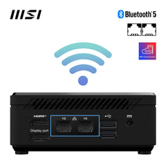 MSI Cubi N ADL S Intel N100 Barebone, NUC, SFF, Mini Computer, HTPC, (NO RAM, NO Storage, NO OS), Fanless/UHD Graphics/Type C/HDMI/DisplayPort/Dual LAN/WiFi 5/BT 5.1/VESA