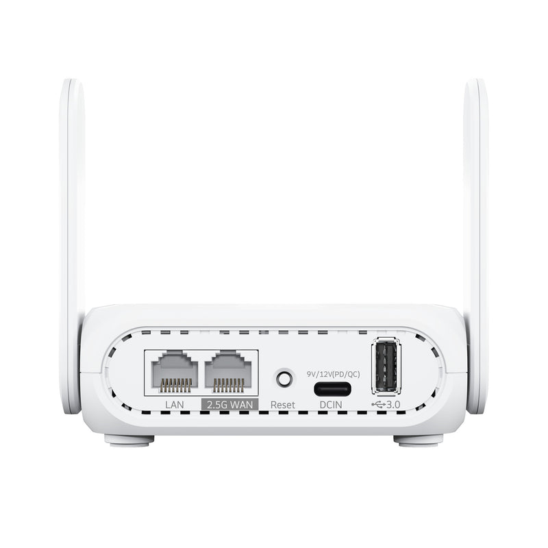 ASUS RT-BE58 Go wireless router 2.5 Gigabit Ethernet Dual-band (2.4 GHz / 5 GHz) White