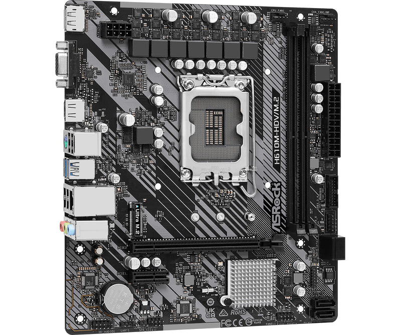 Asrock H610M-HDV/M.2 R2.0 Intel H610 LGA 1700 micro ATX