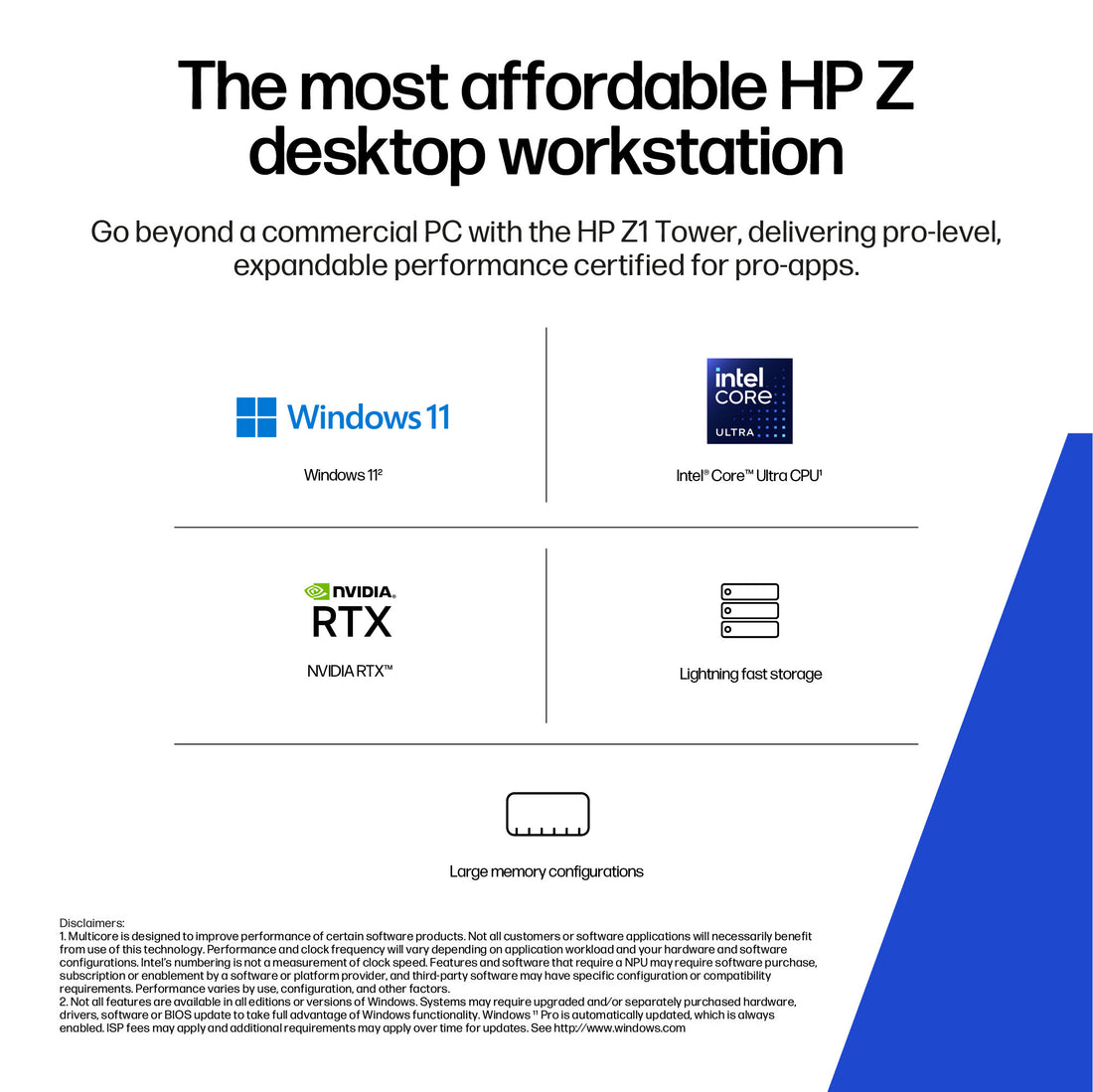 HP E66P3EA PC/workstation 285 32 GB DDR5-SDRAM 1 TB SSD Windows 11 Pro Tower AI Workstation, AI PC Black - image 8