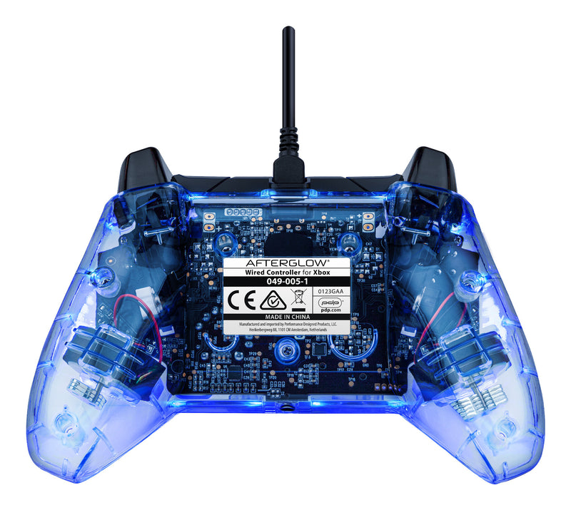 PDP Afterglow Black, Blue, Transparent USB Gamepad Analogue / Digital Xbox One, Xbox Series S, Xbox Series X