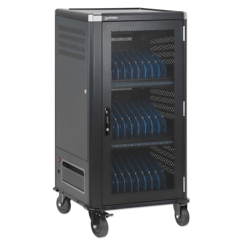 Manhattan Laptop Charging Cabinet Trolley/Cart via USB-C 65W 16" 30-bay, Suitable for USB-C laptops (to 16") - image 4
