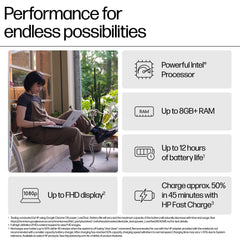 HP Chromebook x360 14b-cd0003na Intel® Core™ i3 i3-N305 35.6 cm (14