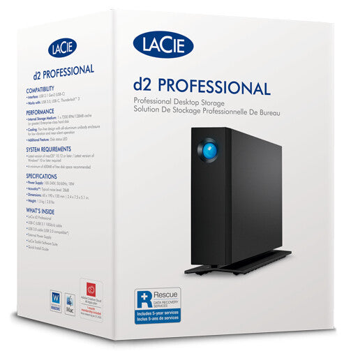 LaCie STHA24000800 external hard drive 24 TB 7200 RPM USB Type-C 3.2 Gen 2 (3.1 Gen 2) Black