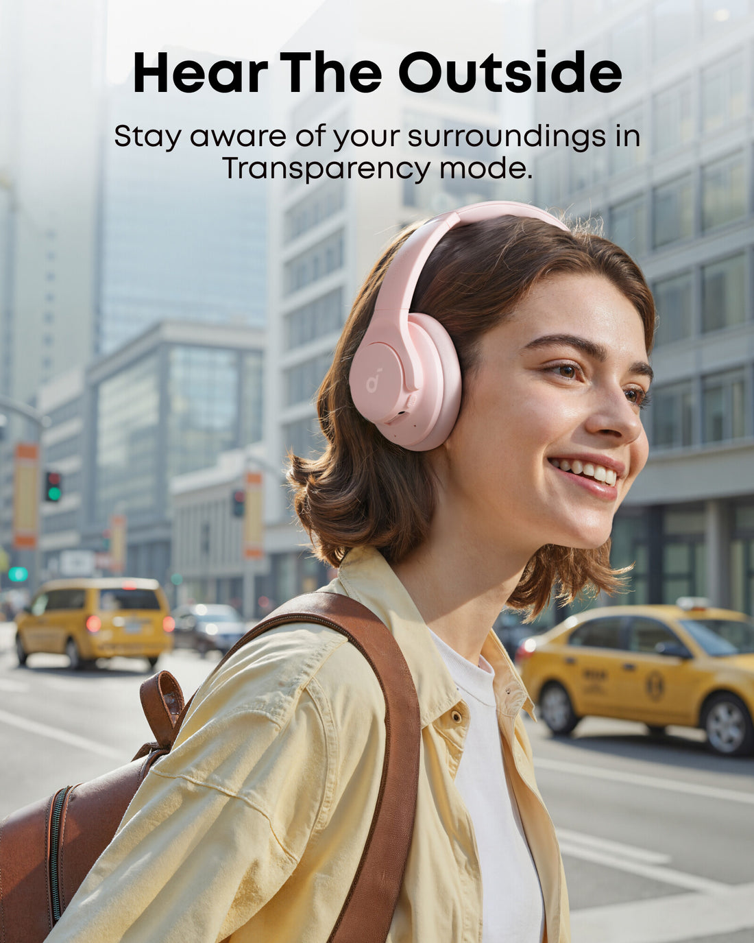 Soundcore Q20i Plus Hybrid Active Noise Cancelling Over-Ear Bluetooth Headphones - Pink - image 6