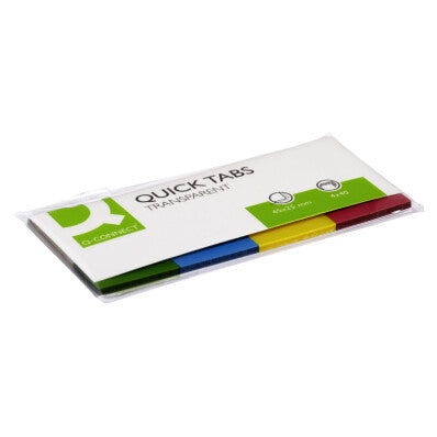 Q-CONNECT Page Markers self adhesive tab Assorted colours