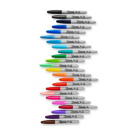 Sharpie Fine marker 24 Fine tip Black - image 4