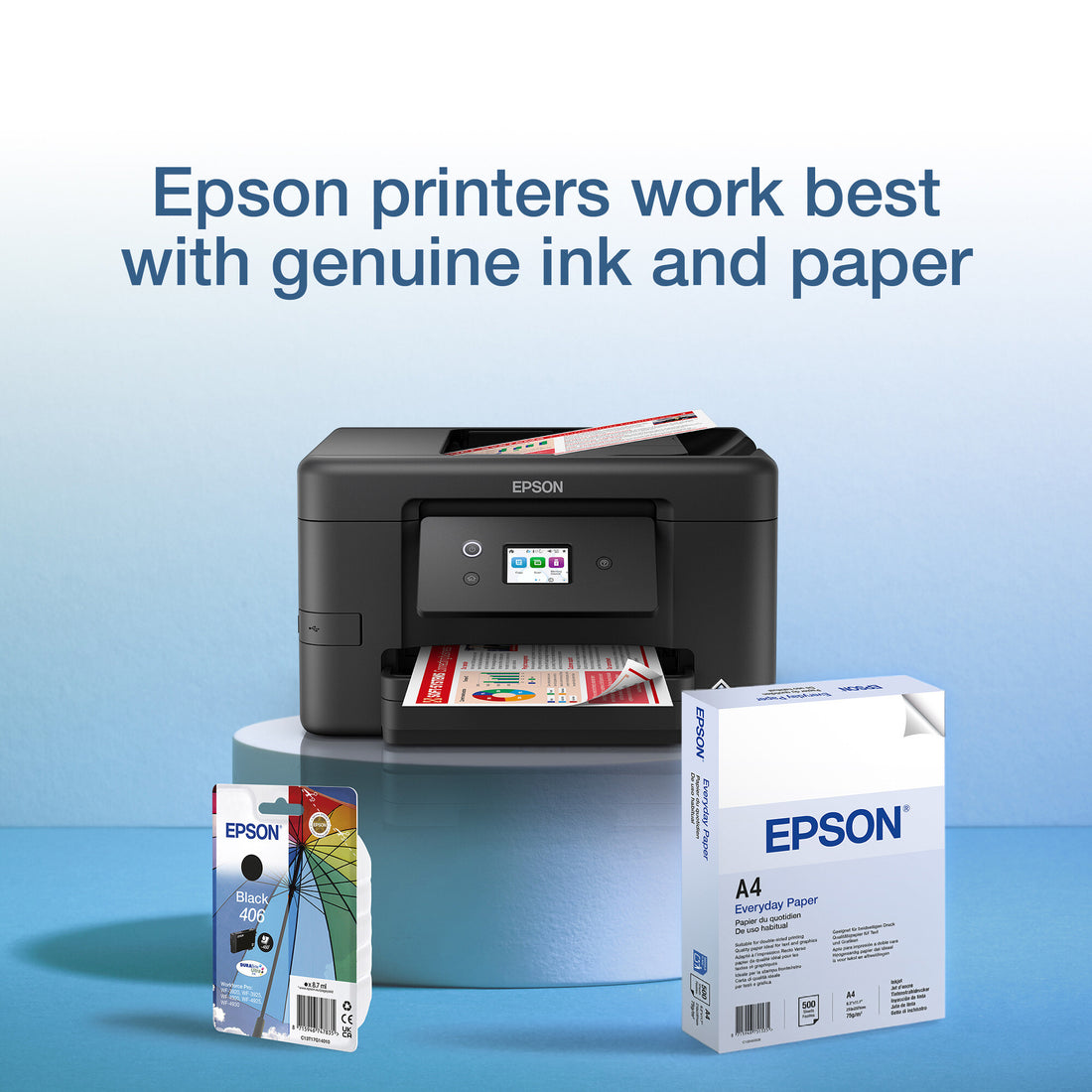 Epson Singlepack Black 406 Umbrella DURABrite Ultra Ink