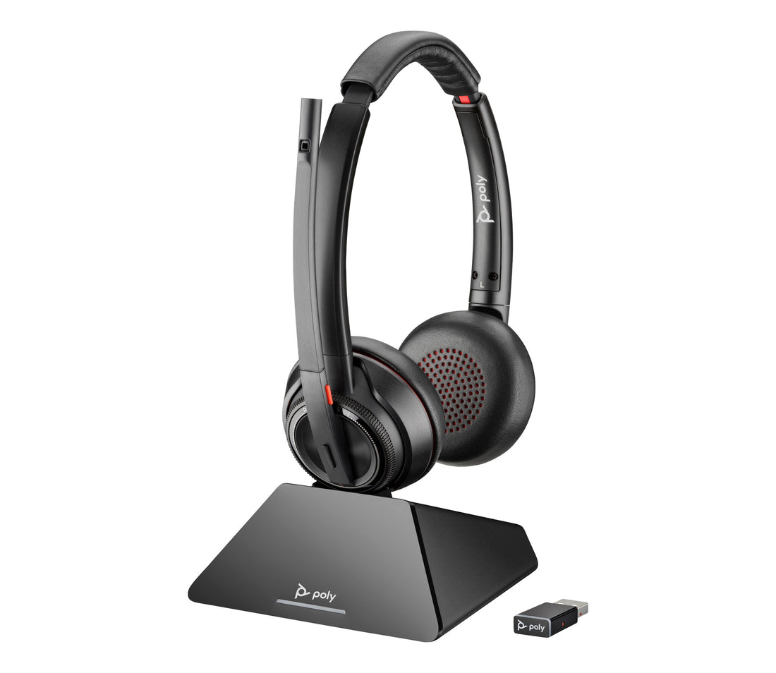 Poly Savi 8220 UC Microsoft Teams Certified DECT 1880-1900 MHz USB-A Headset
