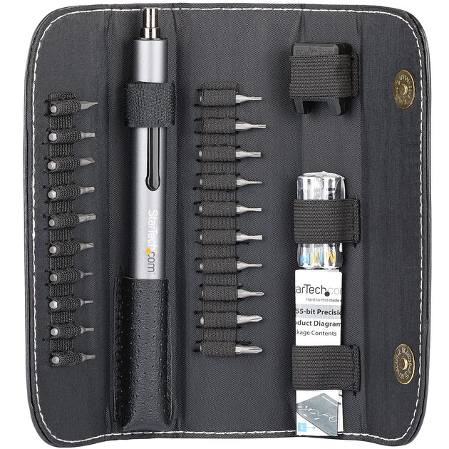 StarTech.com 20-Bit Electric Precision Screwdriver Set - Portable/Mini ...