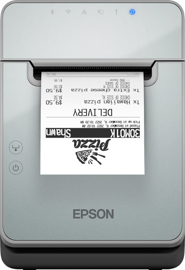 Epson TM-L100 (111A0): USB, Ethernet, Sync & Charge, Linerfree, PS, UK, Black