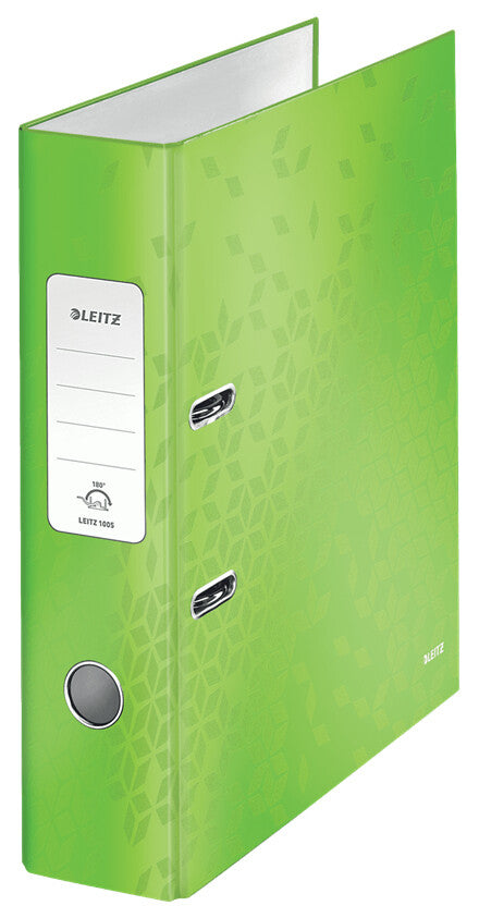 Leitz Lever Arch File 180° WOW POB/Laminated A4/80mm