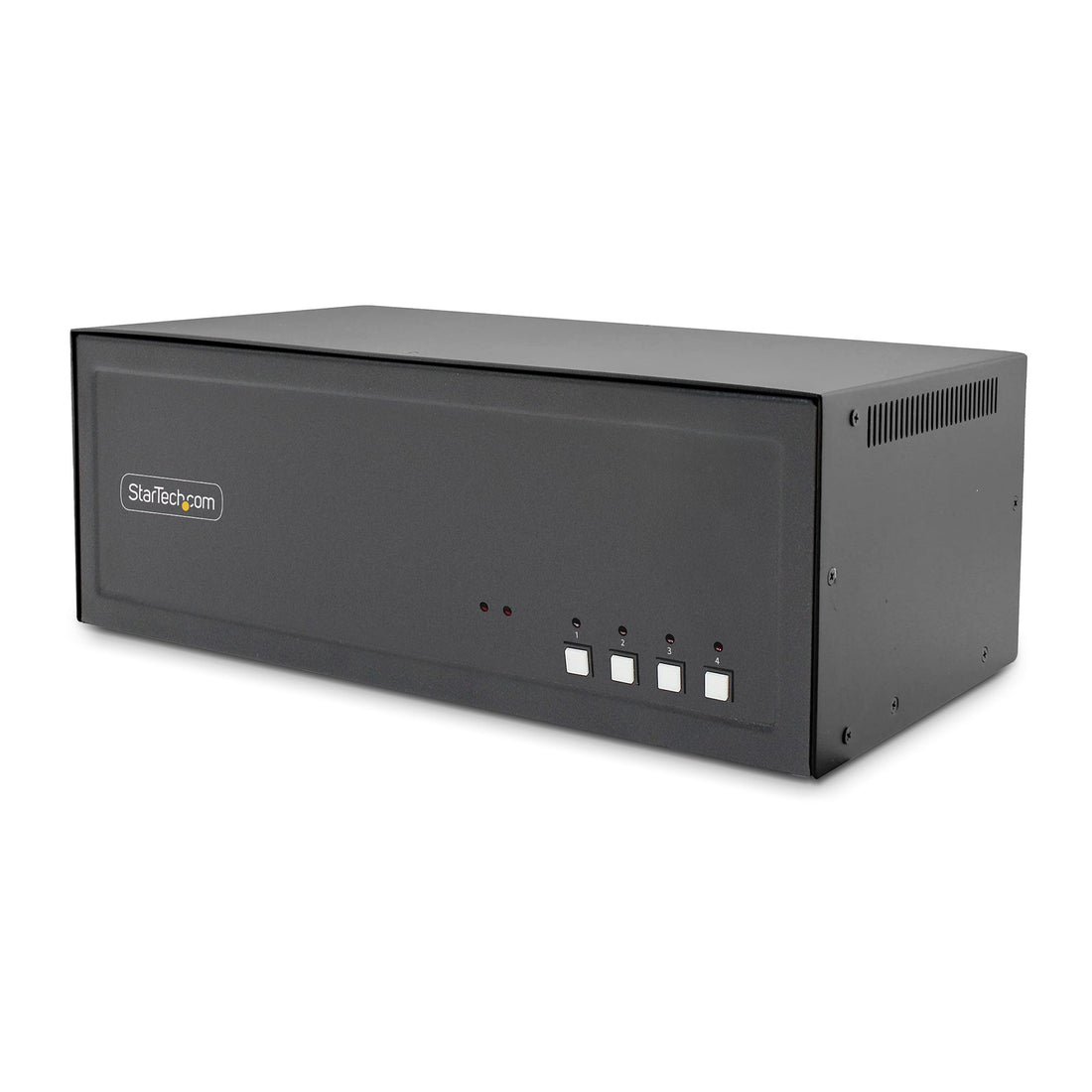 StarTech.com Secure 4-Port Quad-Monitor KVM Switch, DisplayPort, 4K 60Hz, NIAP 4.0 Desktop KVM, CAC, Metal