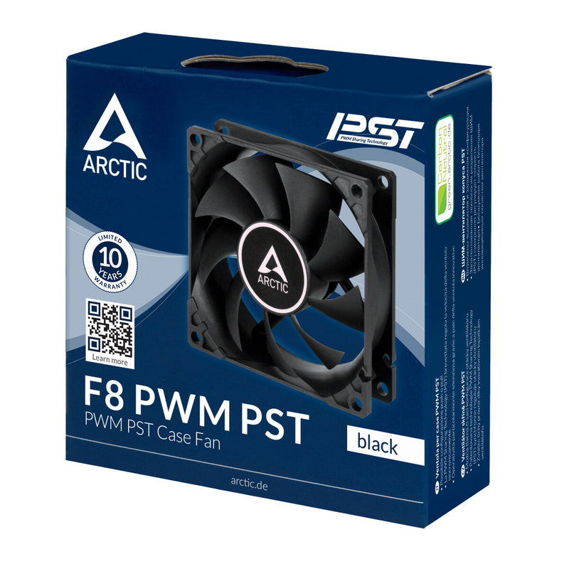 ARCTIC F8 PWM PST Computer case Fan 8 cm Black 1 pc(s)