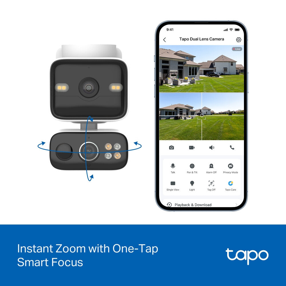 TP-Link Tapo Solar-Pow Dual-Lens Pan/Tilt Sec Cam Kit smart home security kit - image 2