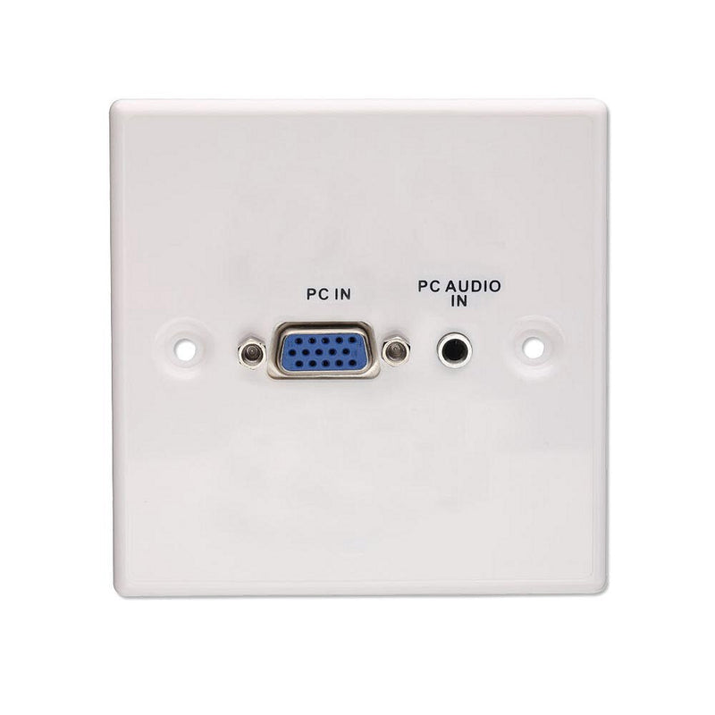 Lindy VGA/Audio Faceplate, Metal