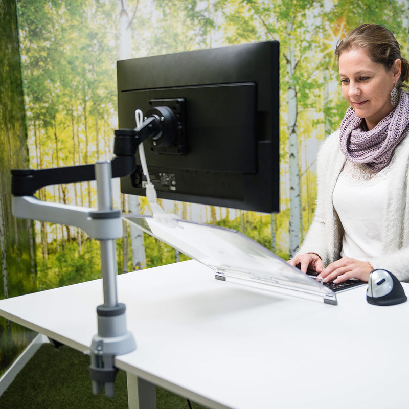 R-Go Tools R-Go Morelia document holder, module with Caparo and Zepher monitor arm