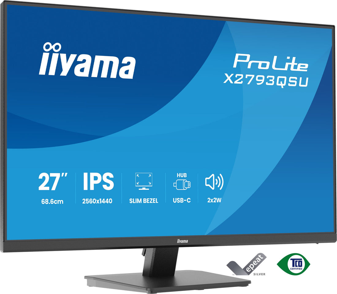 iiyama ProLite X2793QSU-B1 computer monitor 27" 2560 x 1440 pixels Quad HD LED Black