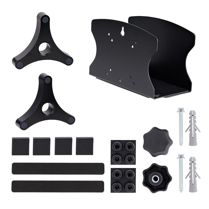 StarTech.com PC Wall Mount Bracket, Supports Desktop Computers Up To 40lb (18kg), Tool-Less Adjustments 1.9-7.8in (50-200mm), Heavy-Duty Wall Mount Shelf/Holder for PC Case/Tower