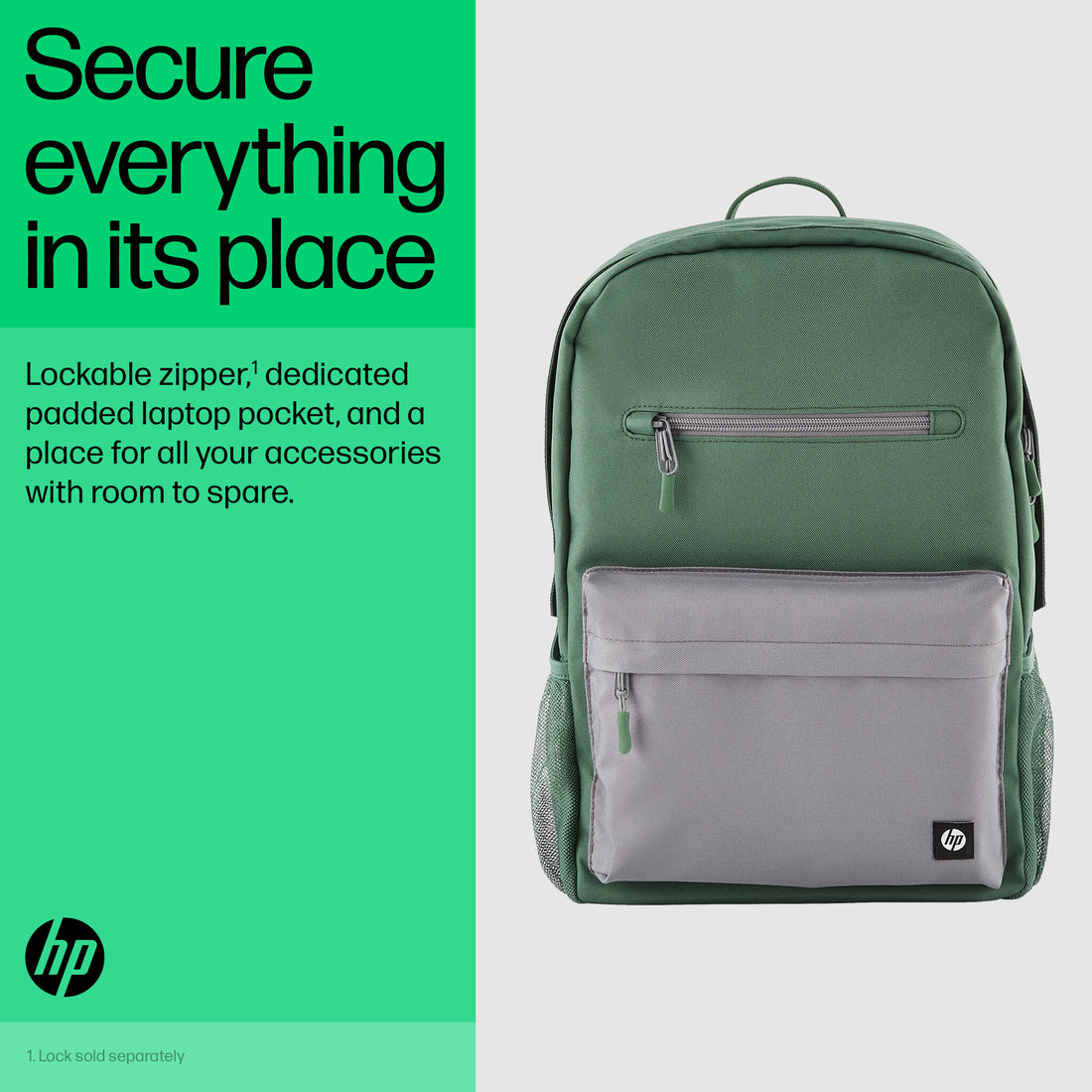 HP Campus Green Backpack - image 5