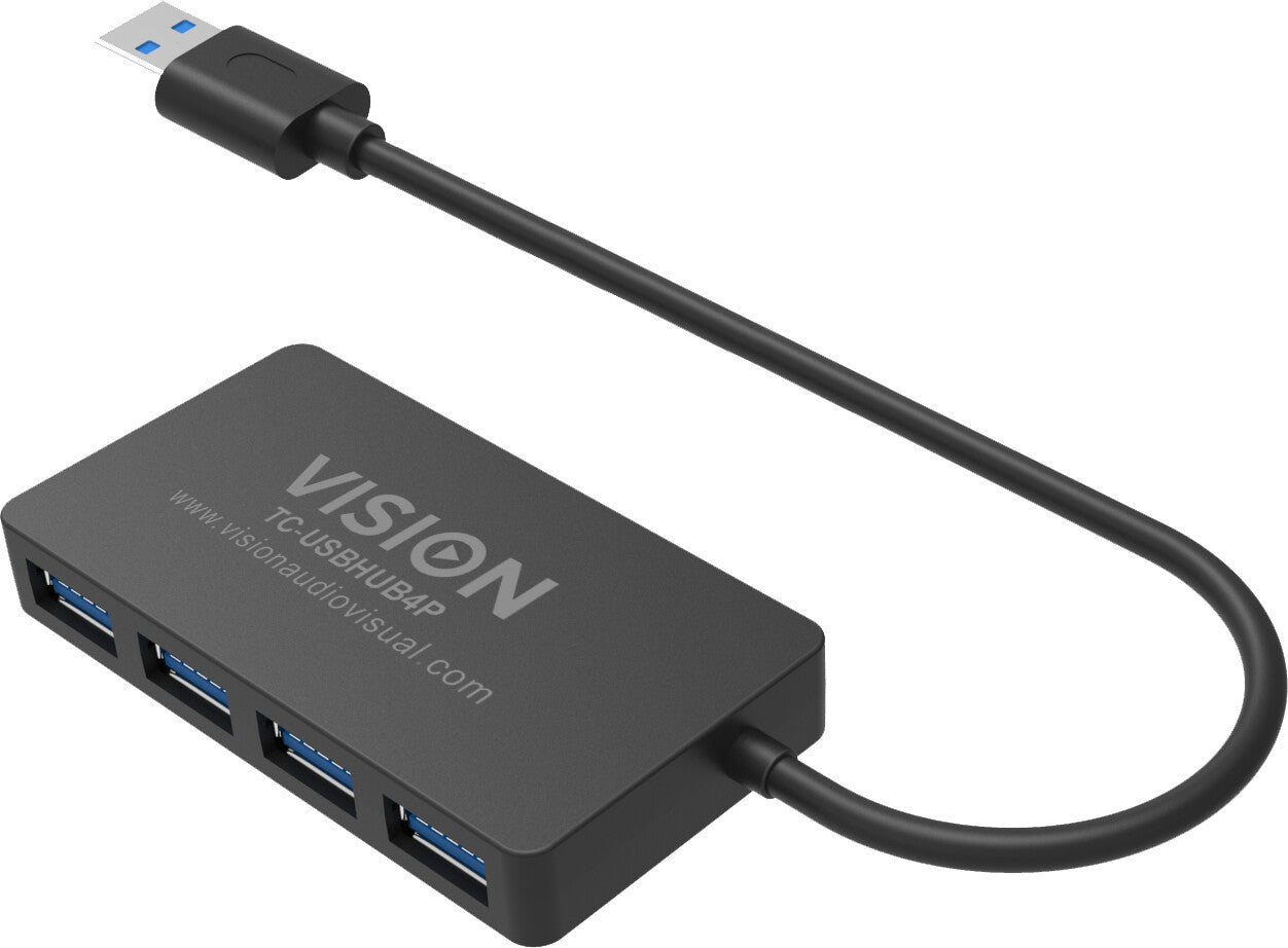 Vision Loop Usb Vision TC-USBHUB4P interface hub USB 3.2 Gen 1 (3.1 Gen 1) Type-A 5 Mb ...
