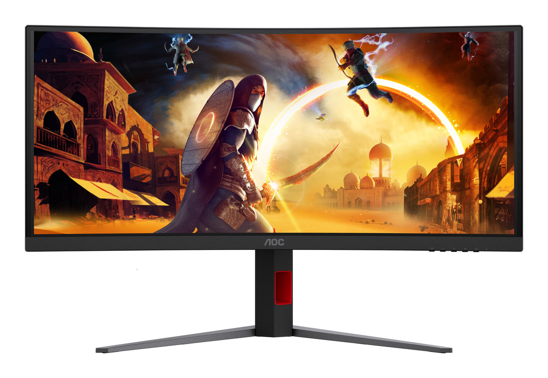 AOC G4 CU34G4ZCA computer monitor 34" 3440 x 1440 pixels Wide Quad HD Black, Red - image 11