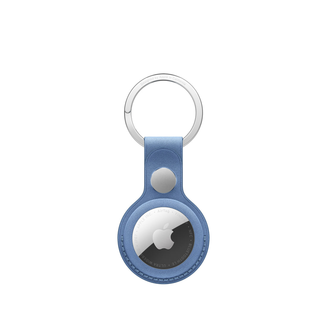 Apple AirTag FineWoven Key Ring – Wildflower Blue