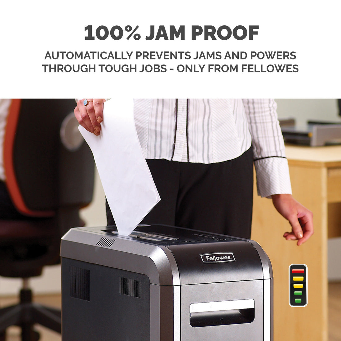 Fellowes Paper Shredder 125Ci 20 Sheet Cross Cut Shredder with 53 Litre Bin High Security P4 - image 4