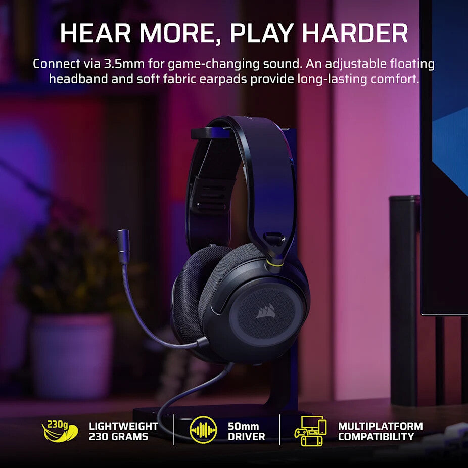 Corsair HS35 v3 Headset Wired Head-band Gaming Black - image 2