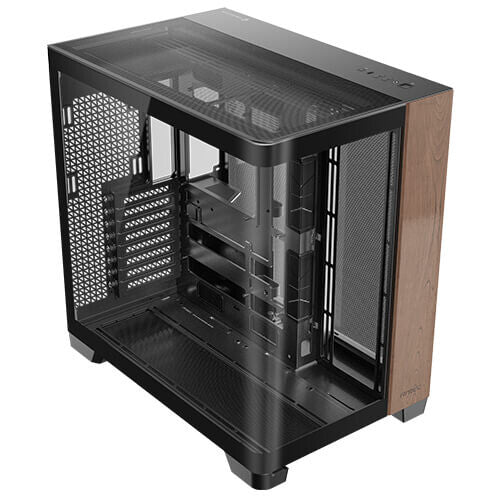 Antec C8 Curve Wood Full Tower Black, Transparent, Wood
