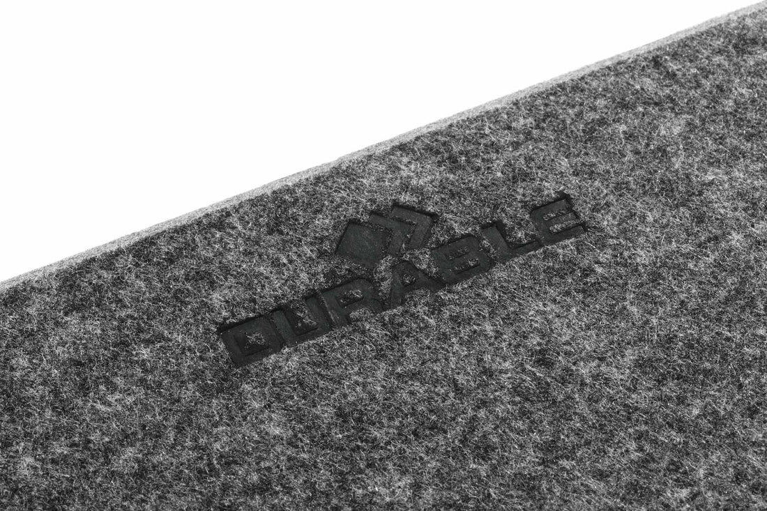 Durable 708158 desk pad PET felt Charcoal - image 3