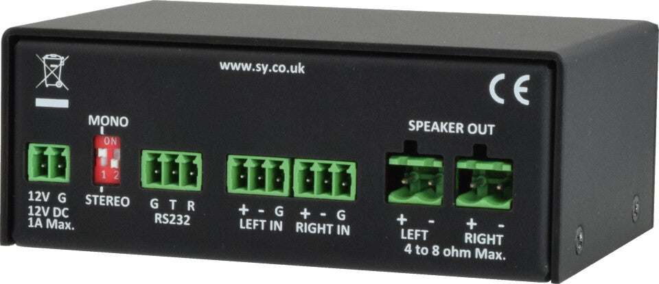 SY Electronics SY-1A-25R audio amplifier 2.0 channels Performance/stage Black
