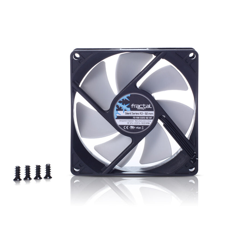 Fractal Design Silent Series R3 92mm Computer case Fan 9.2 cm Black, White