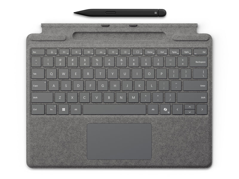 Microsoft 8X8-00175 mobile device keyboard QWERTY Spanish Microsoft Cover port Platinum