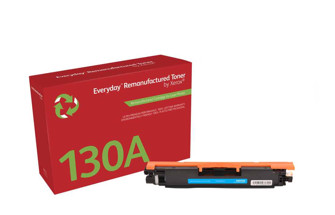 Everyday Cyan Remanufactured Toner by Xerox compatible with HP 130A (CF351A), Standard capacity